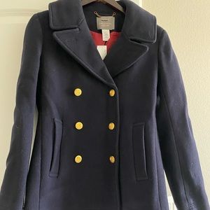 BRAND NEW WITH TAGS J Crew majesty Peacoat